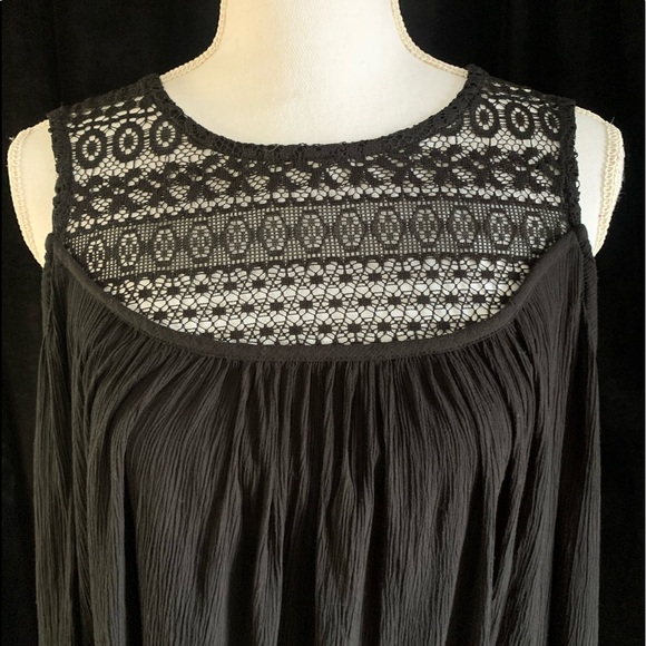 Black BOHO Top - Picture 1 of 10